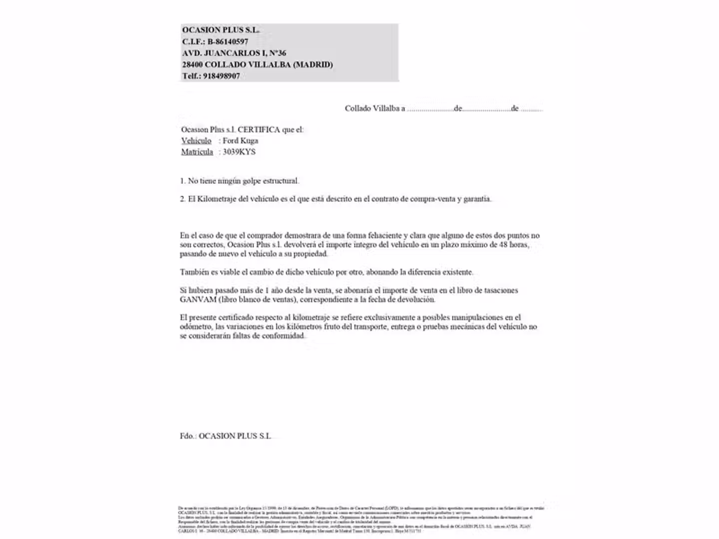 Certificado