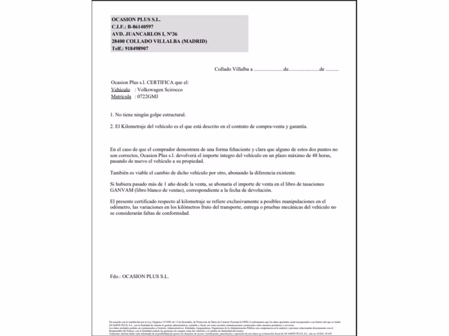 Certificado