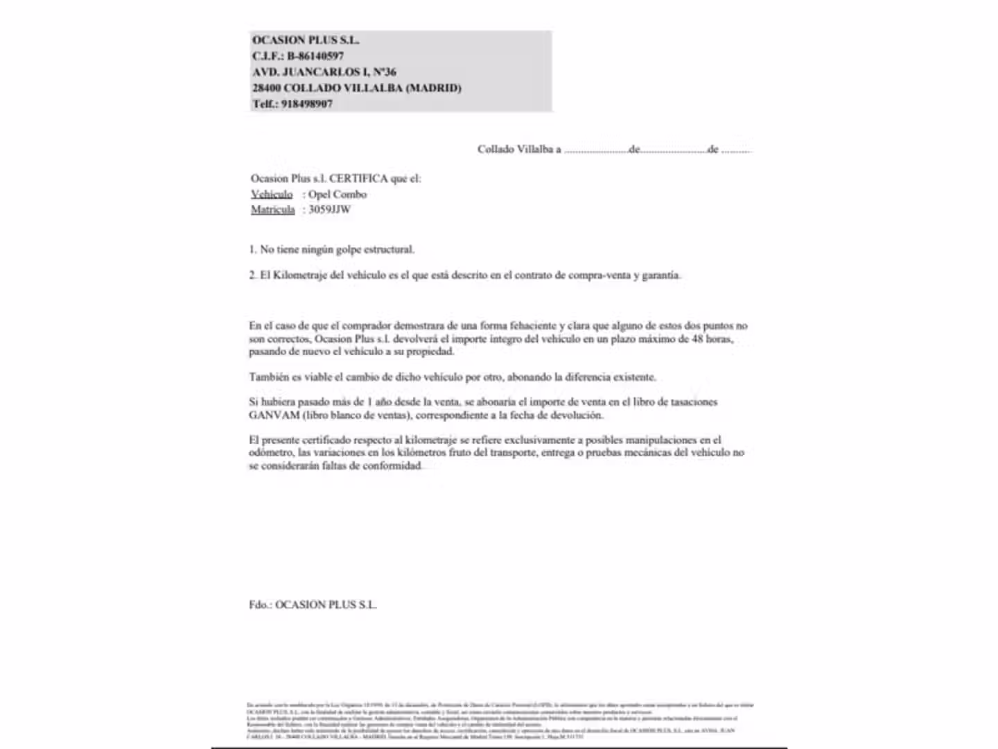 Certificado