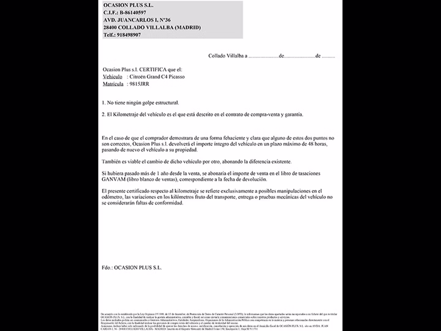 Certificado