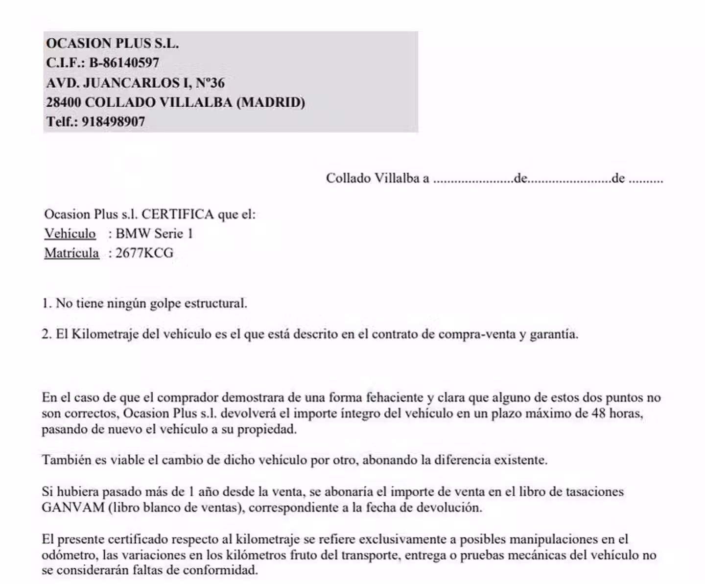 Certificado