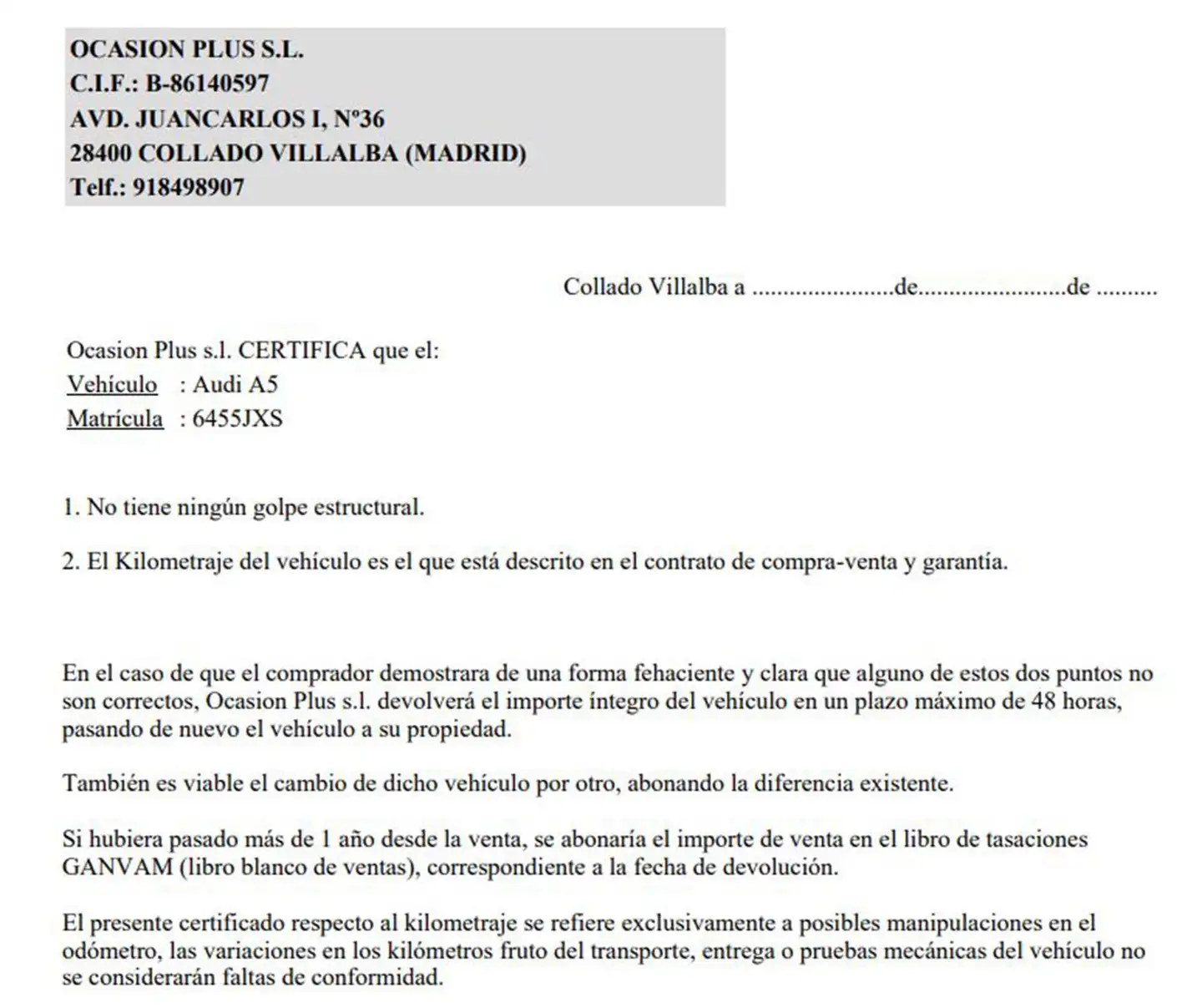 Certificado