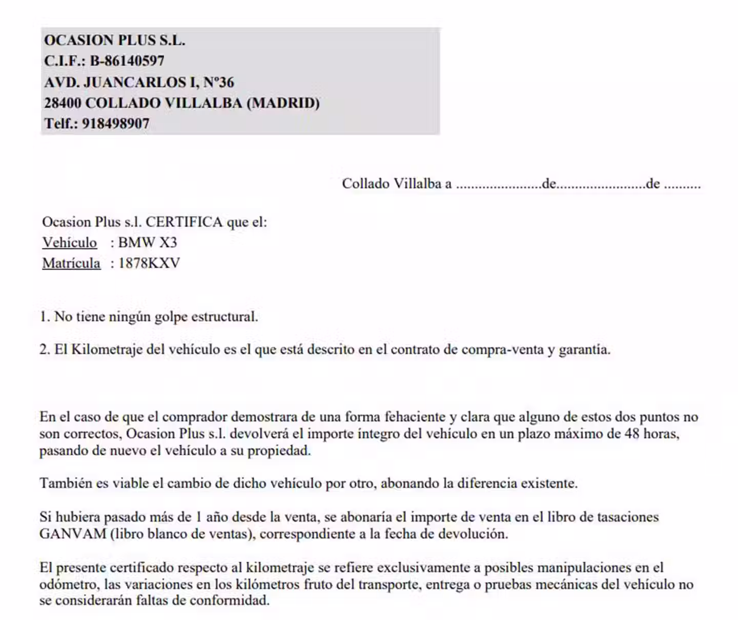 Certificado