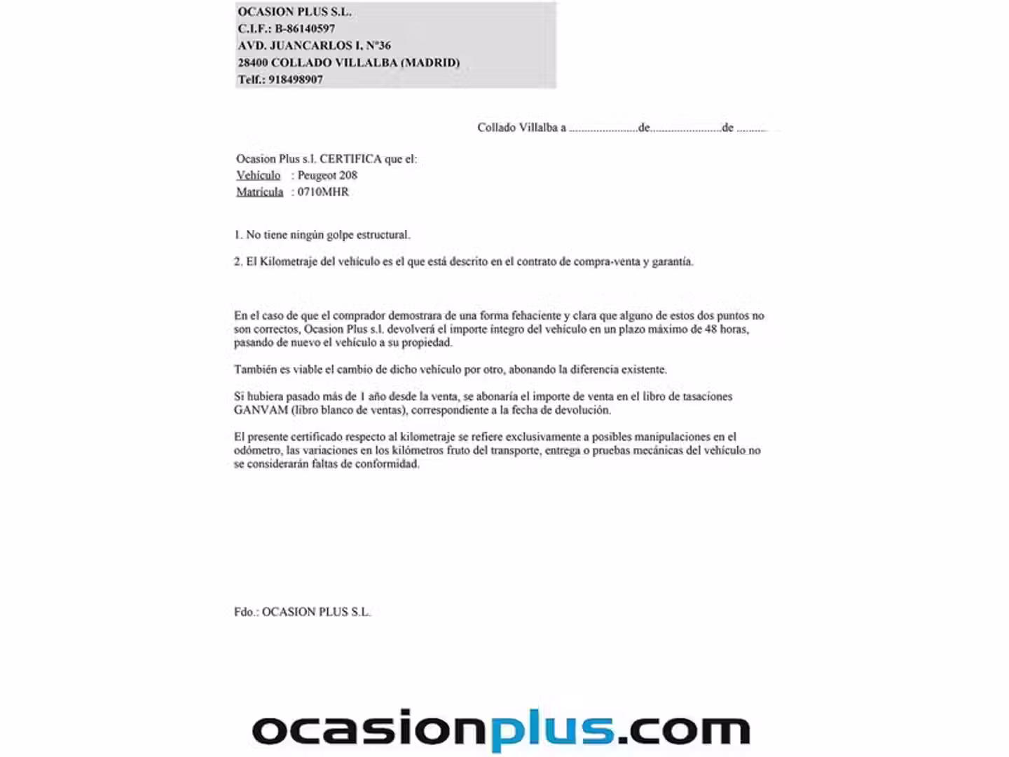 Certificado