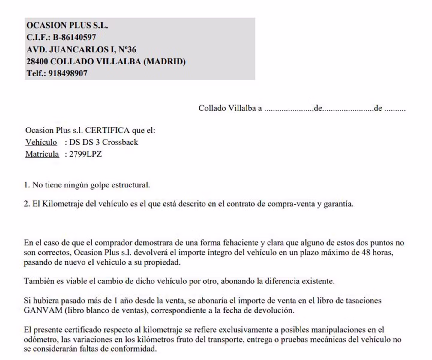Certificado