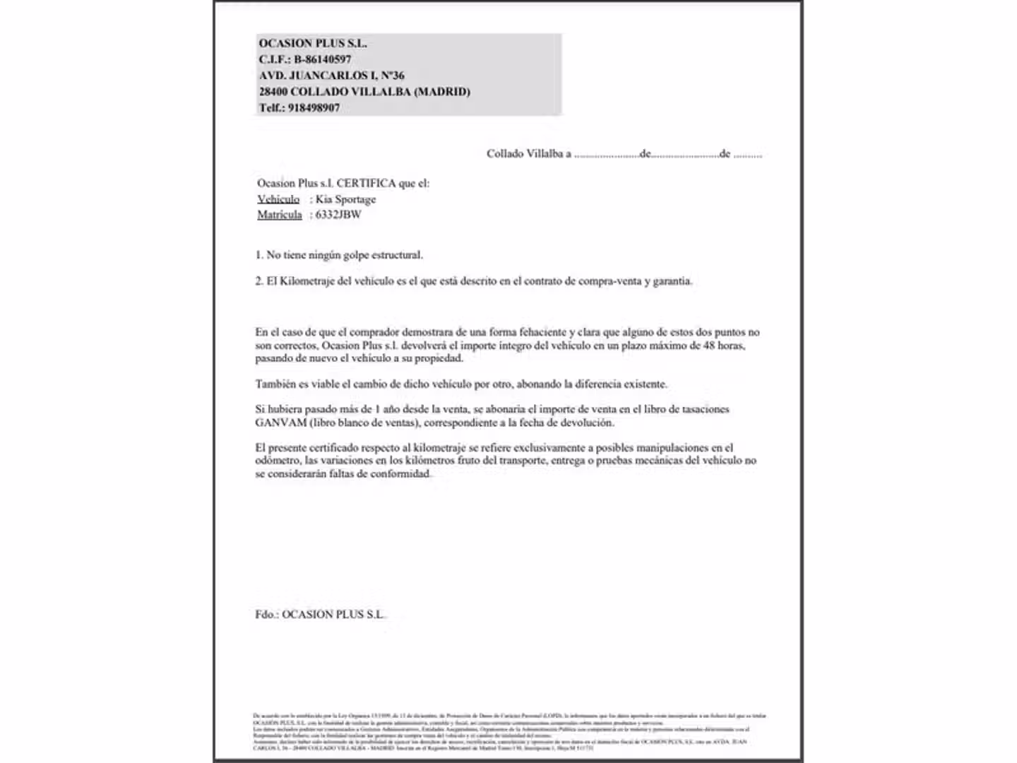 Certificado