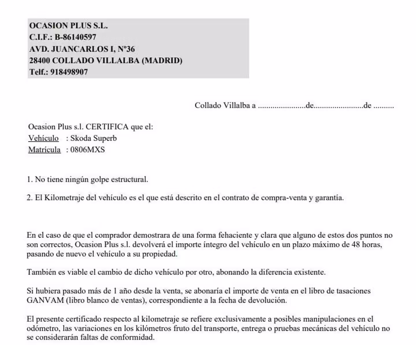 Certificado