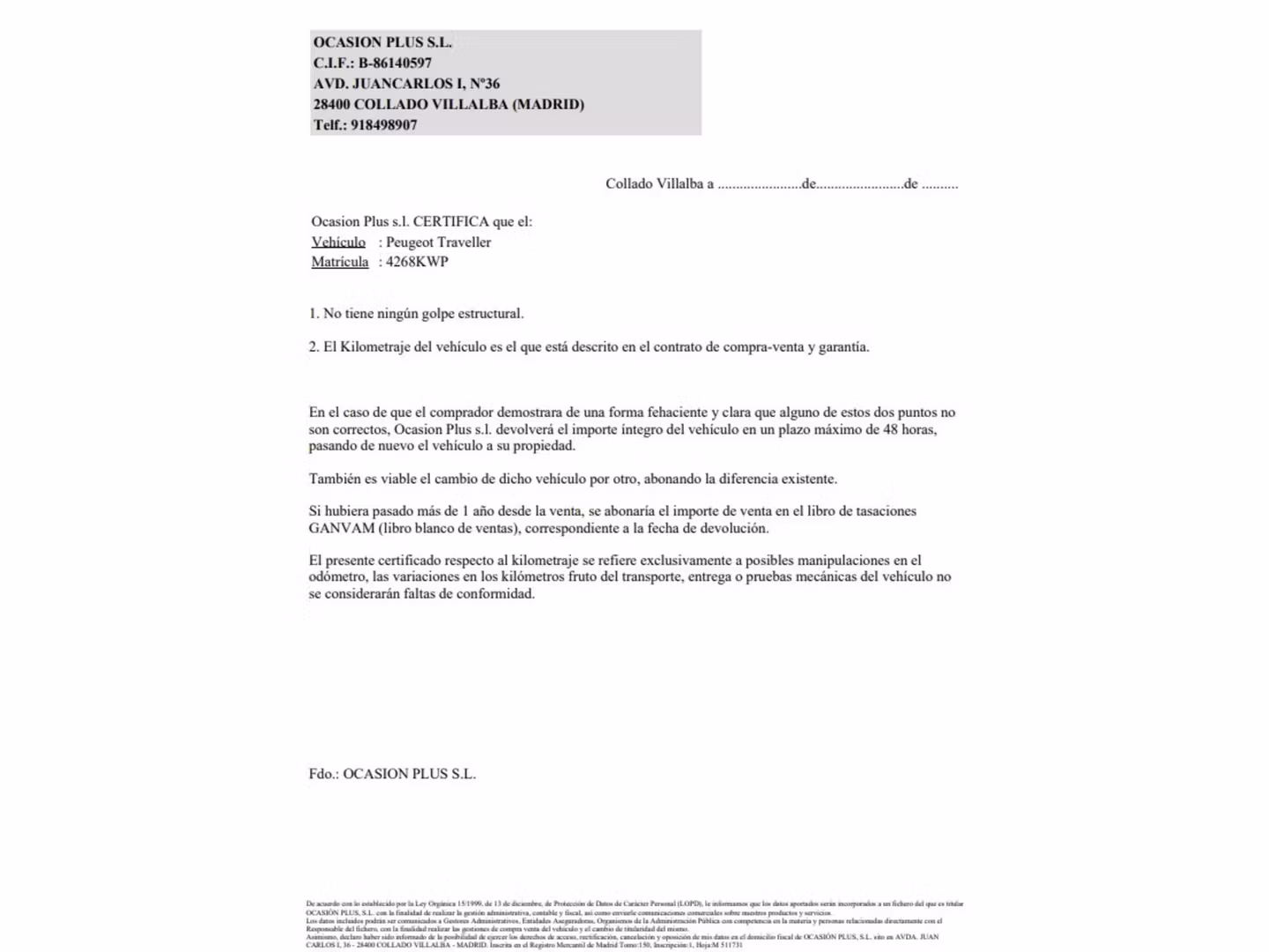 Certificado