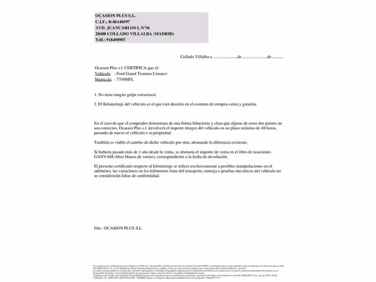 Certificado