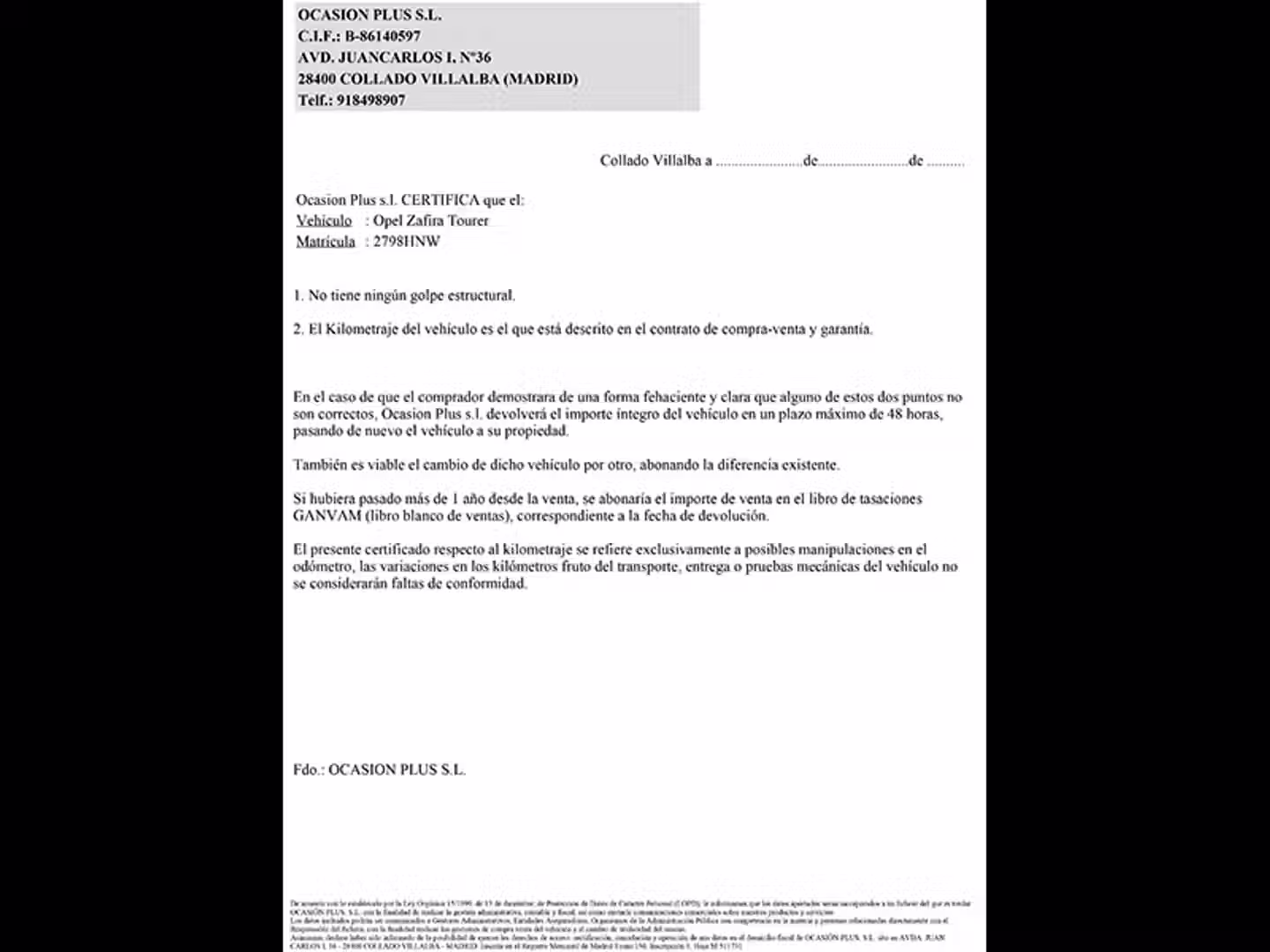 Certificado