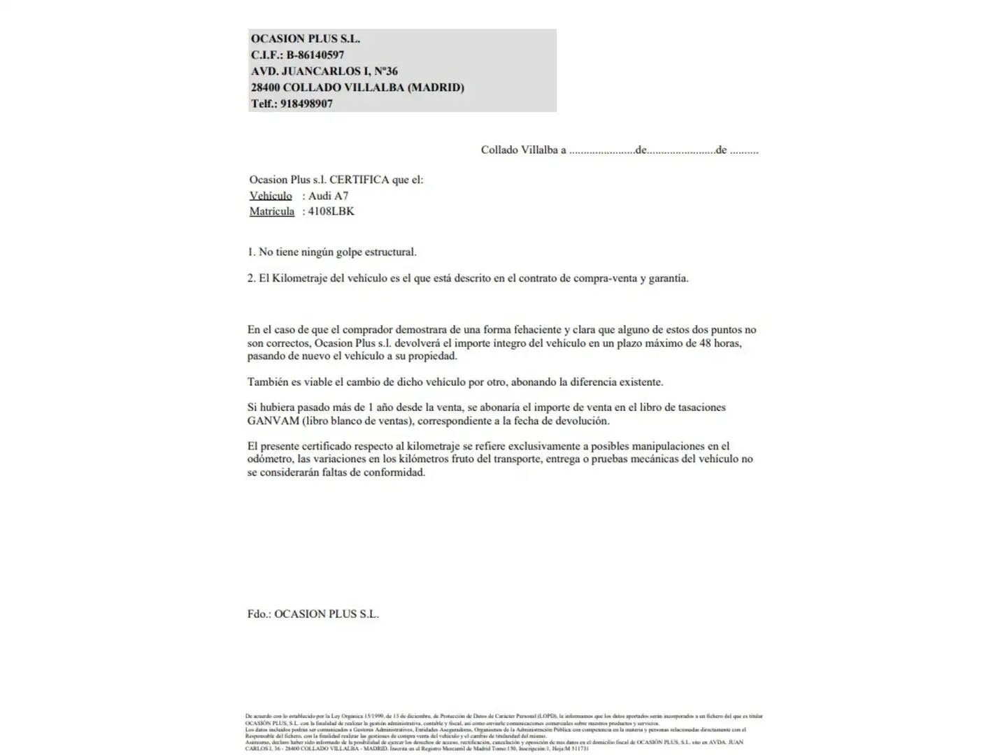 Certificado