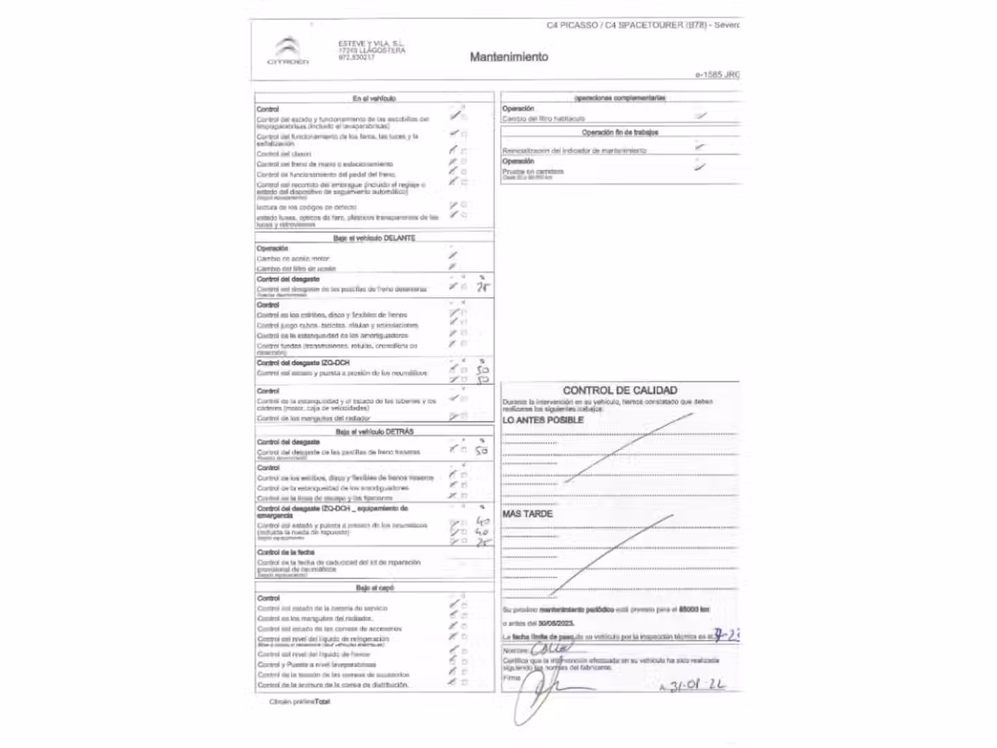 Mantenimiento