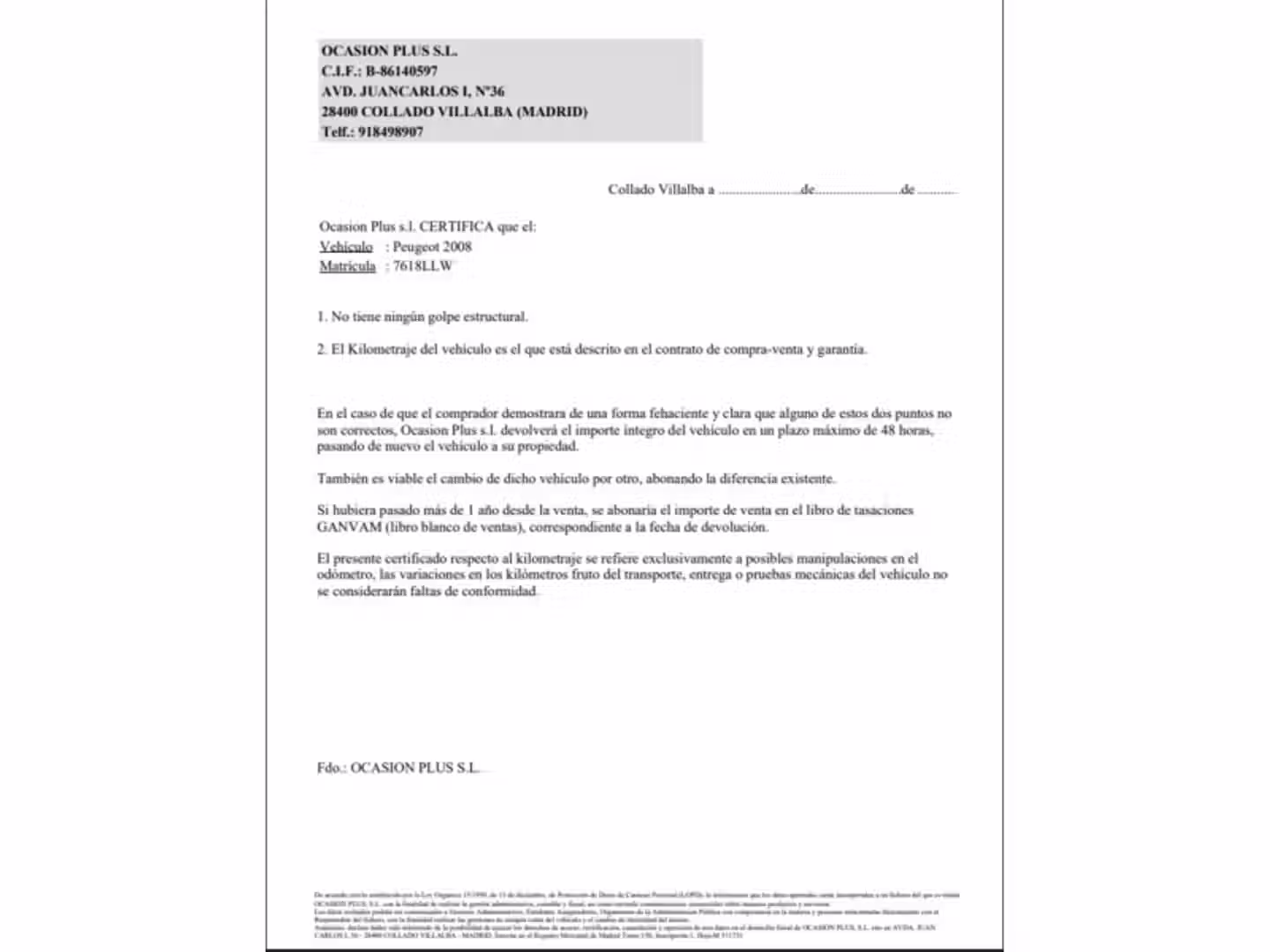 Certificado