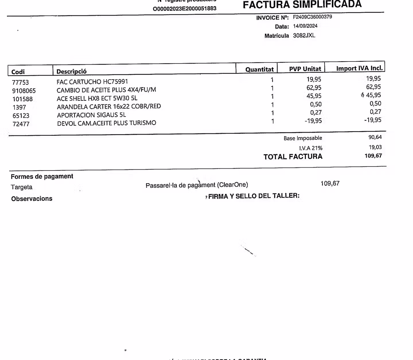 Mantenimiento