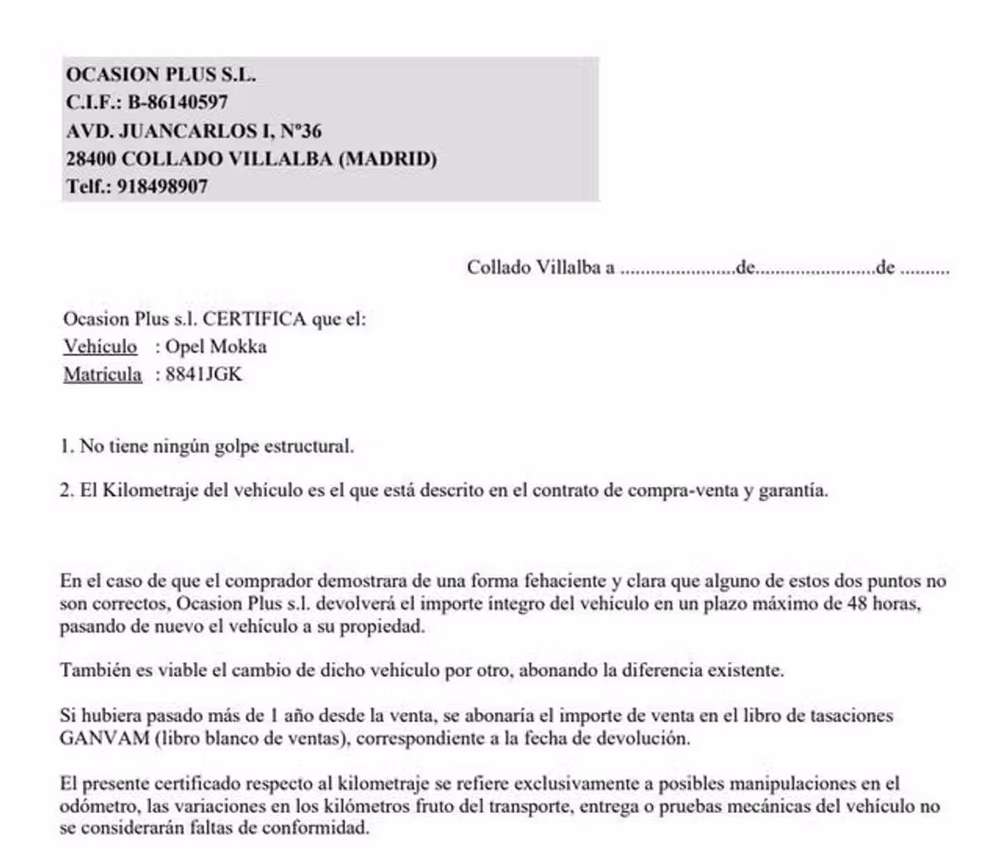 Certificado