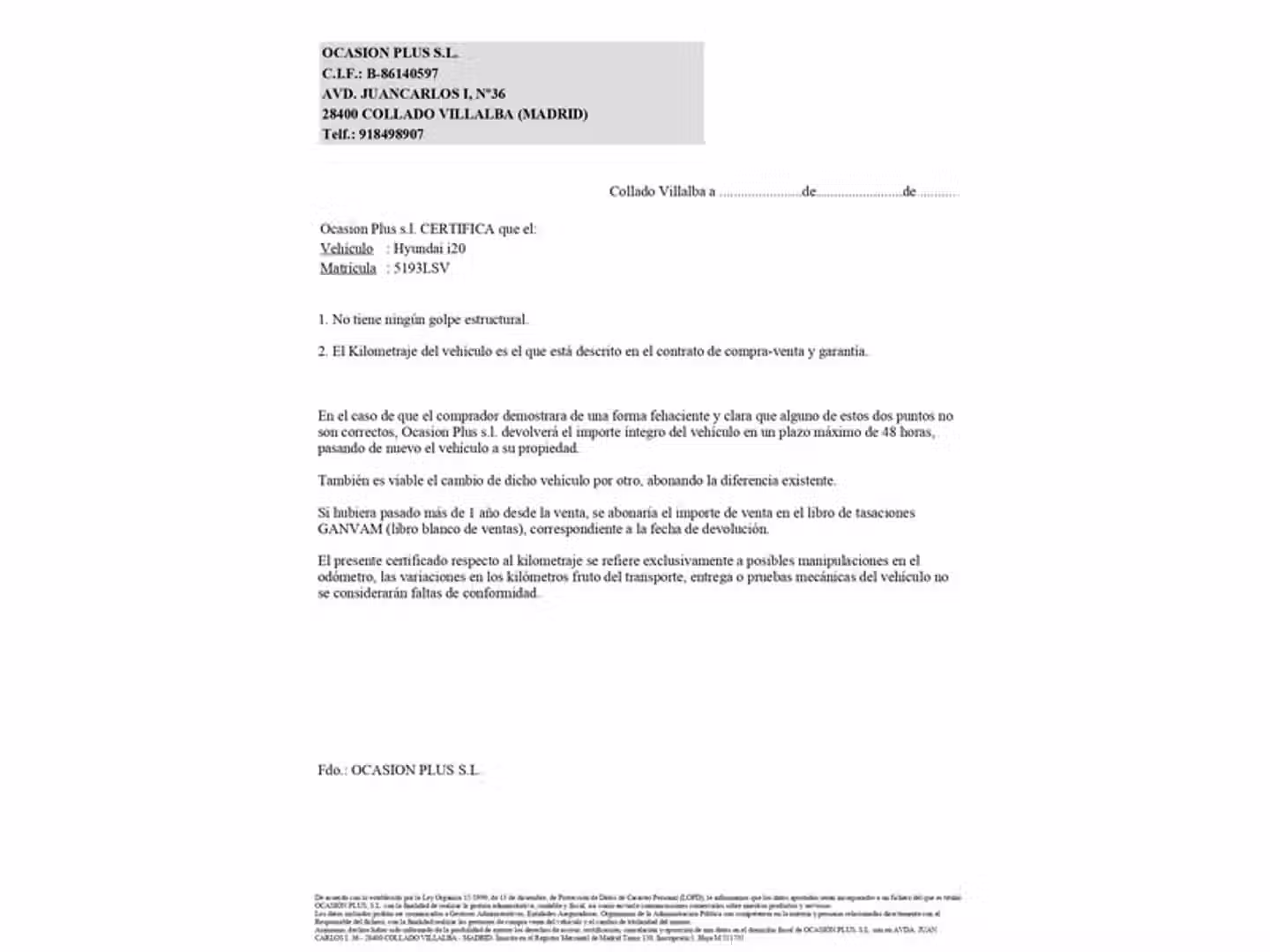 Certificado