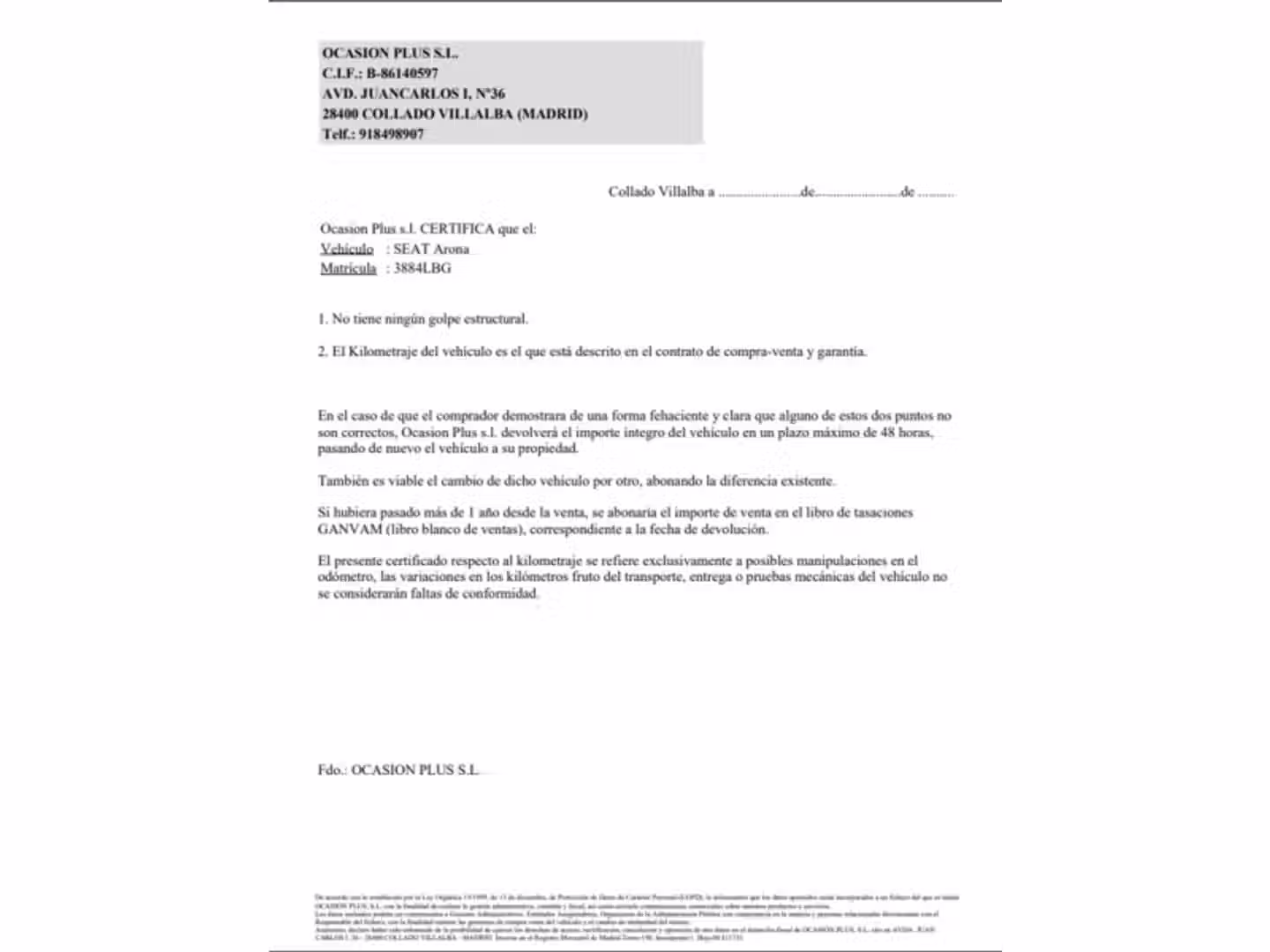 Certificado