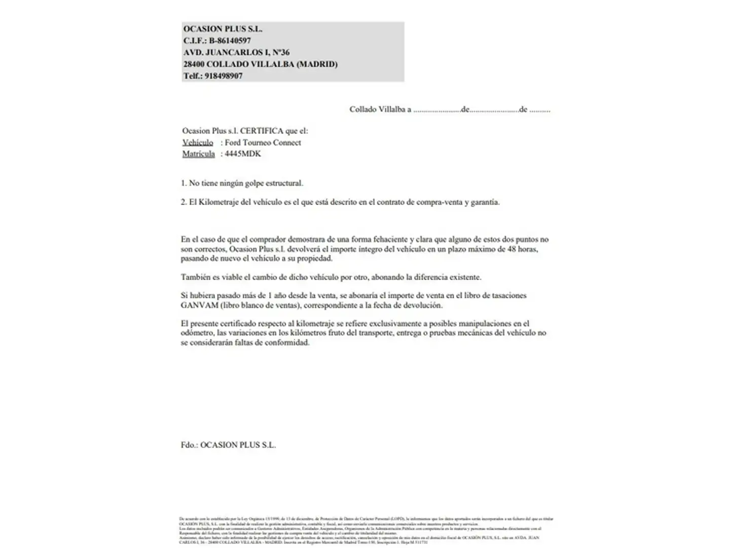 Certificado