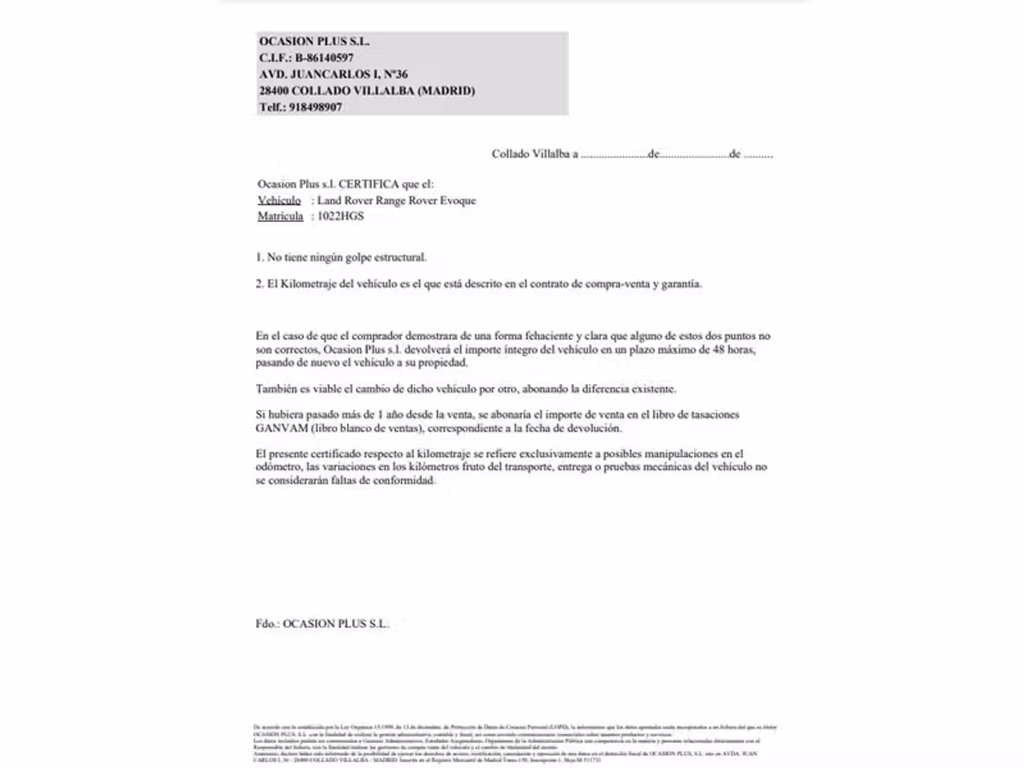 Certificado
