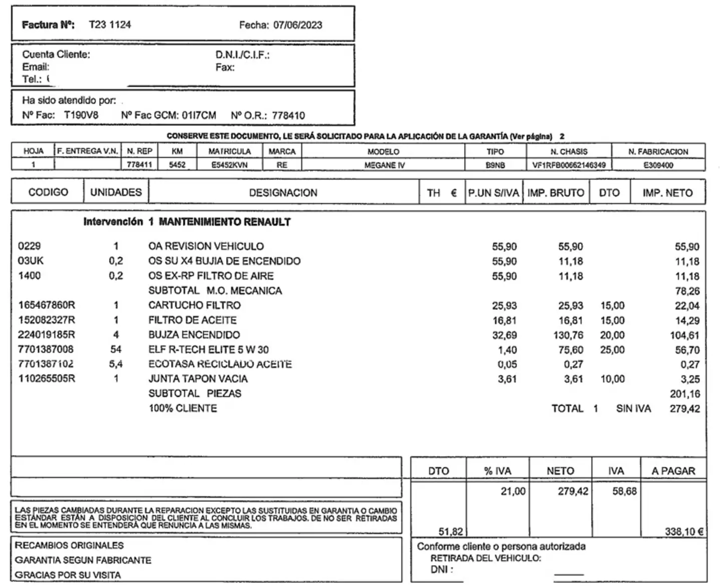 Mantenimiento