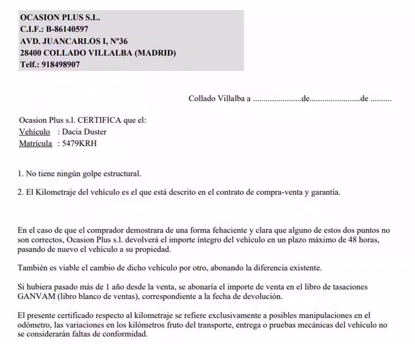 Certificado