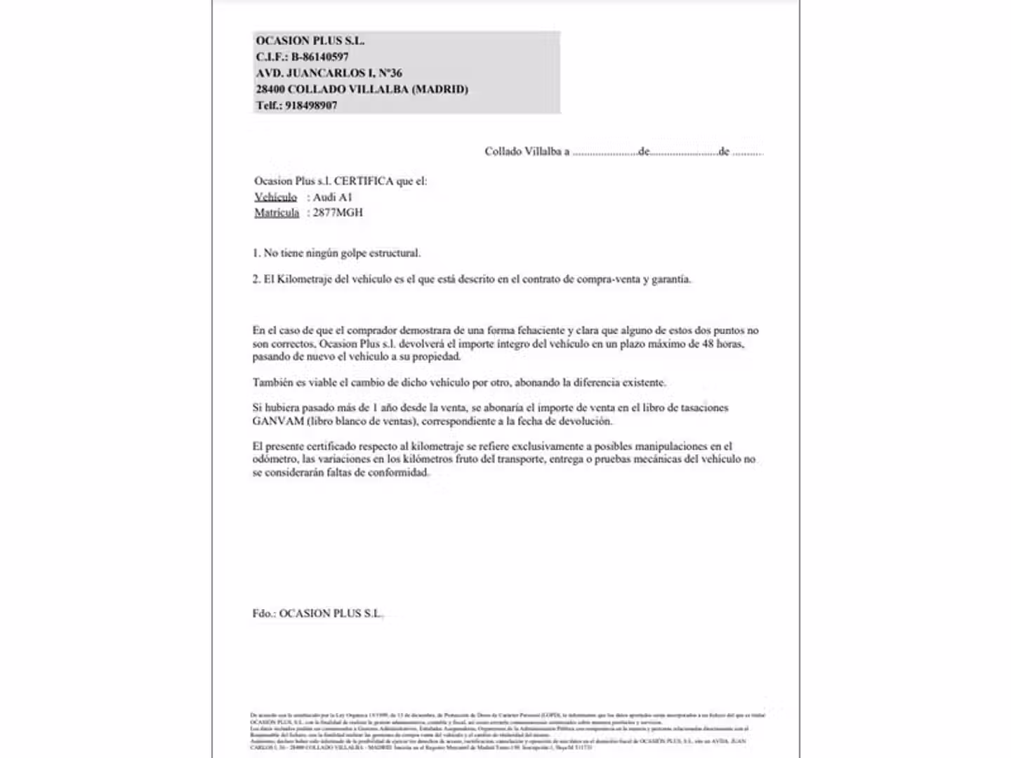 Certificado