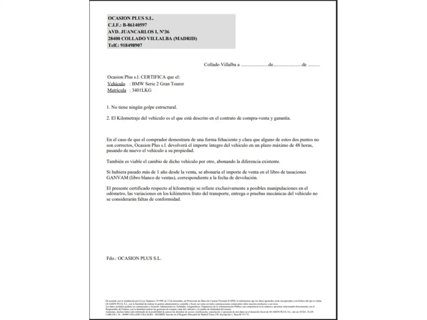 Certificado