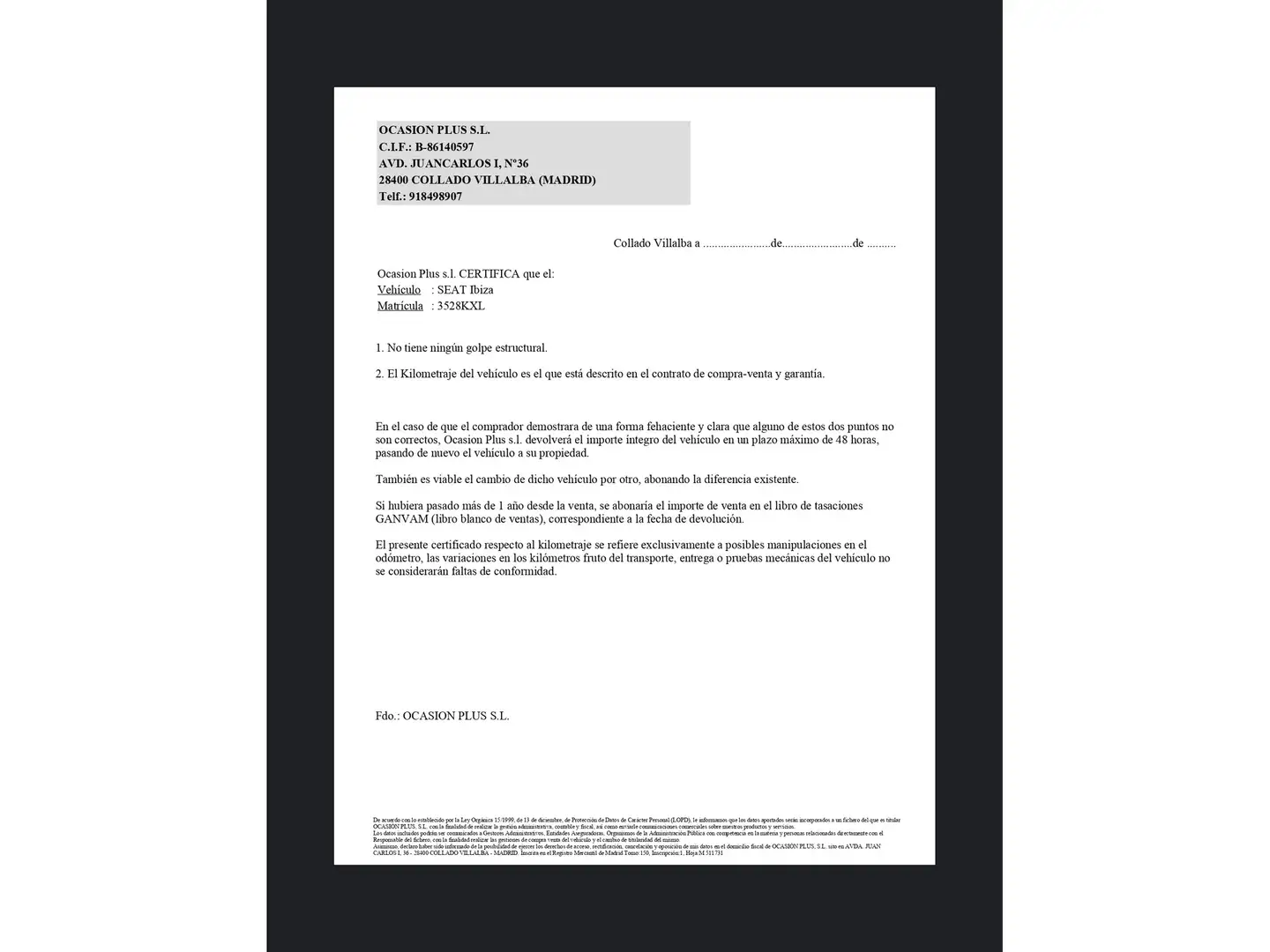Certificado