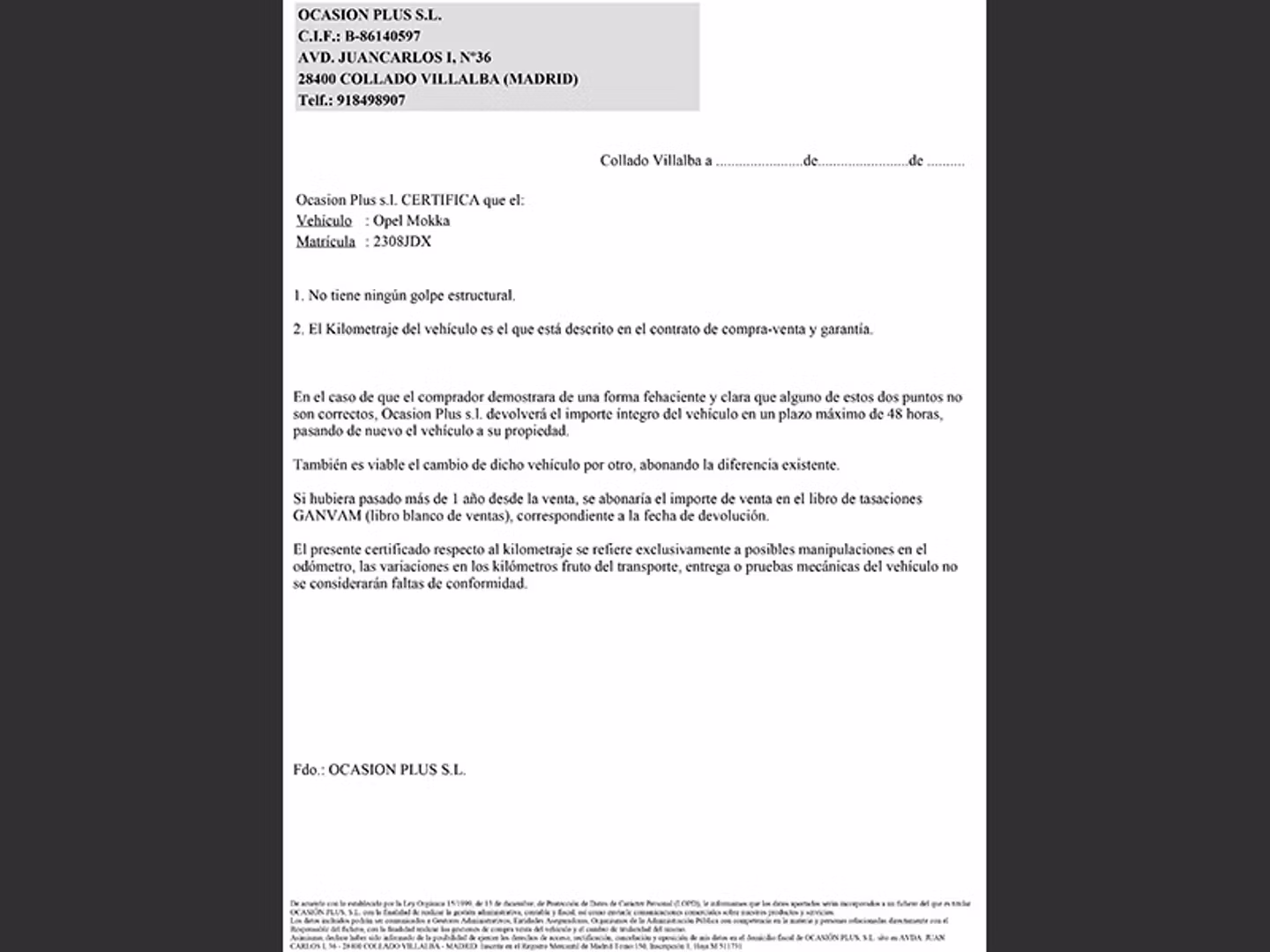 Certificado