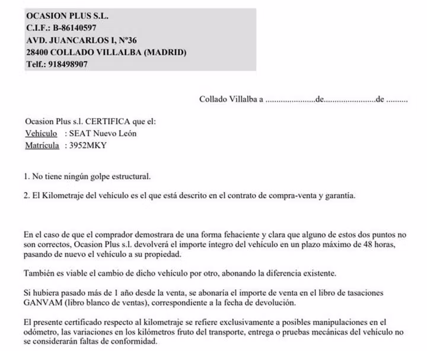 Certificado