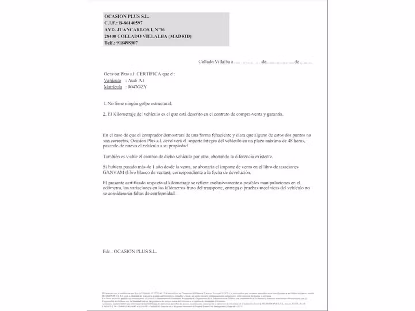 Certificado