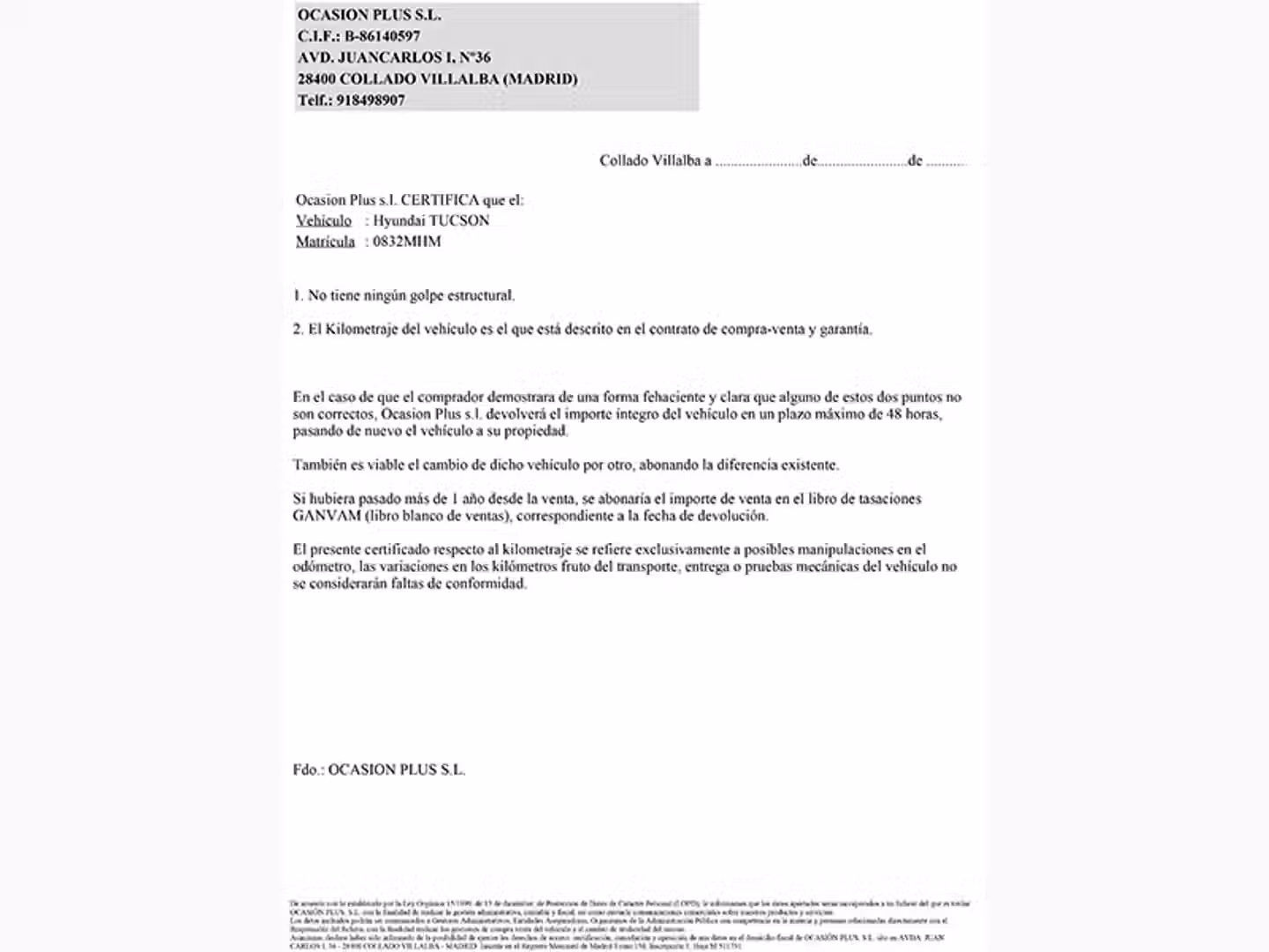 Certificado