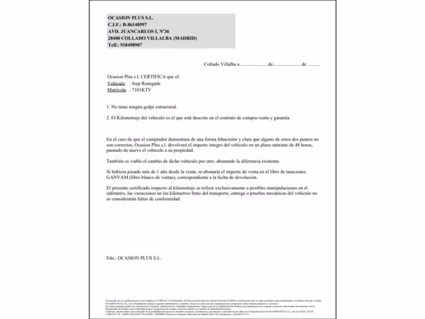 Certificado