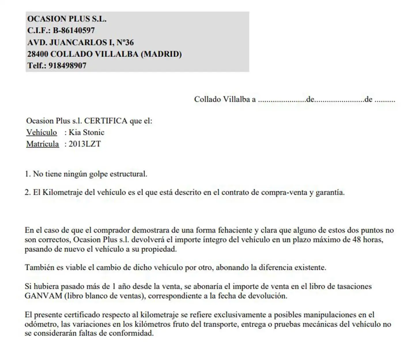 Certificado