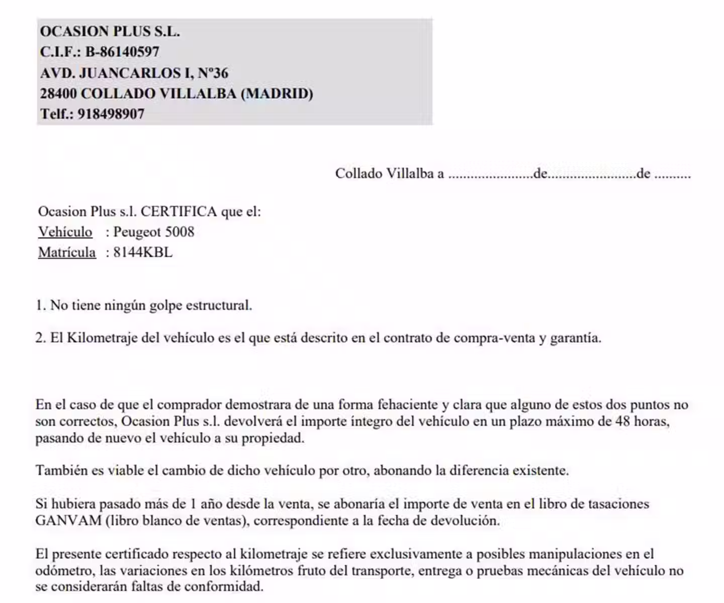 Certificado