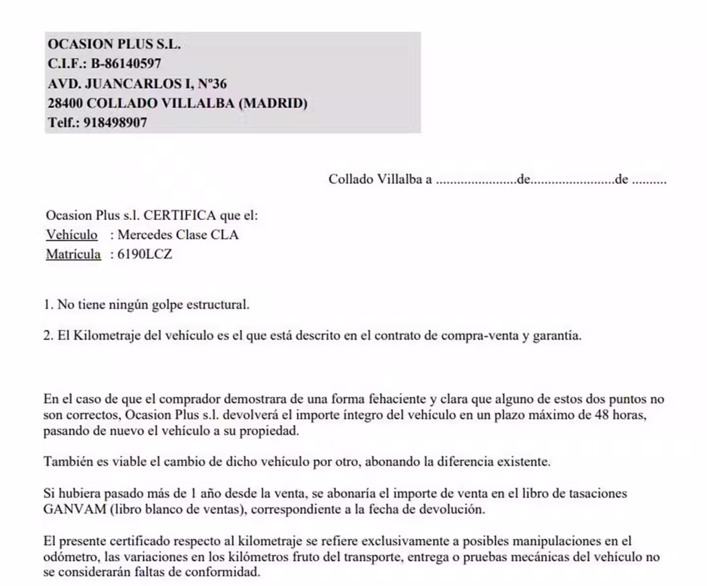 Certificado