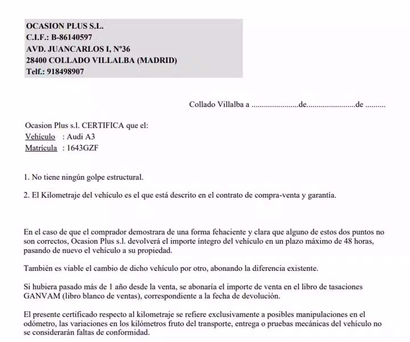 Certificado