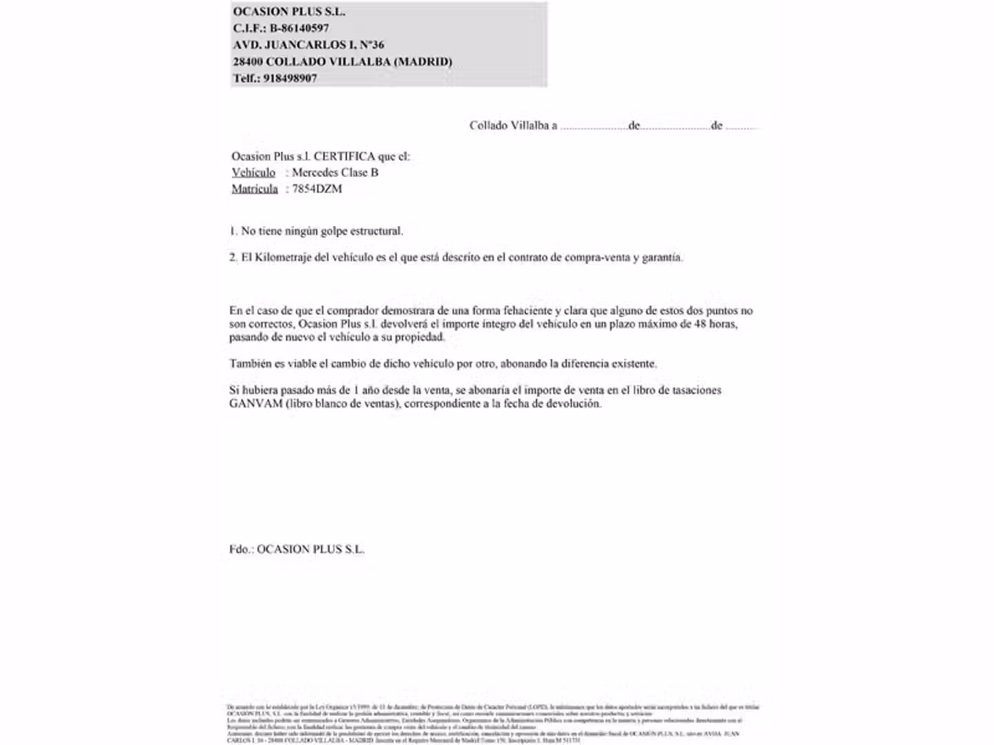 Certificado
