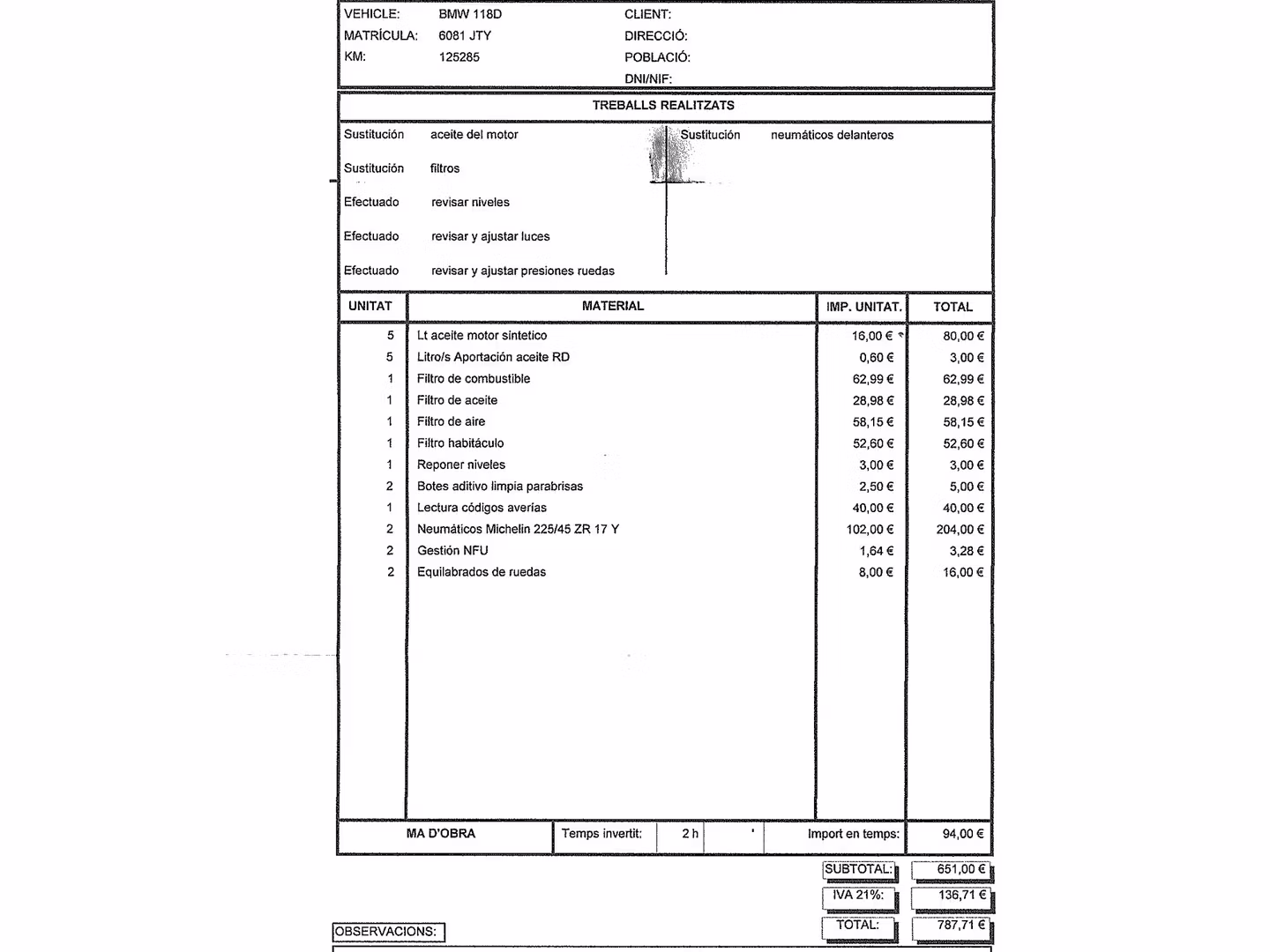 Mantenimiento