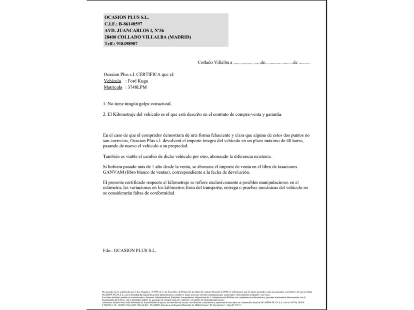 Certificado