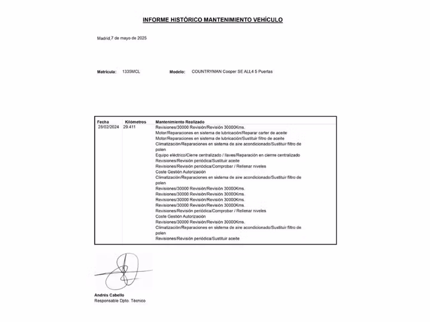 Mantenimiento