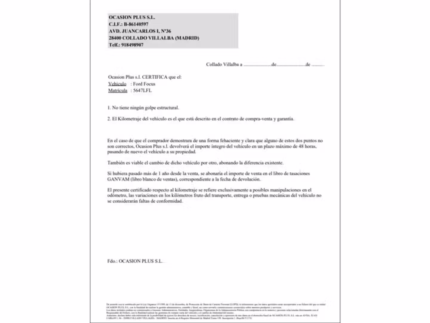 Certificado