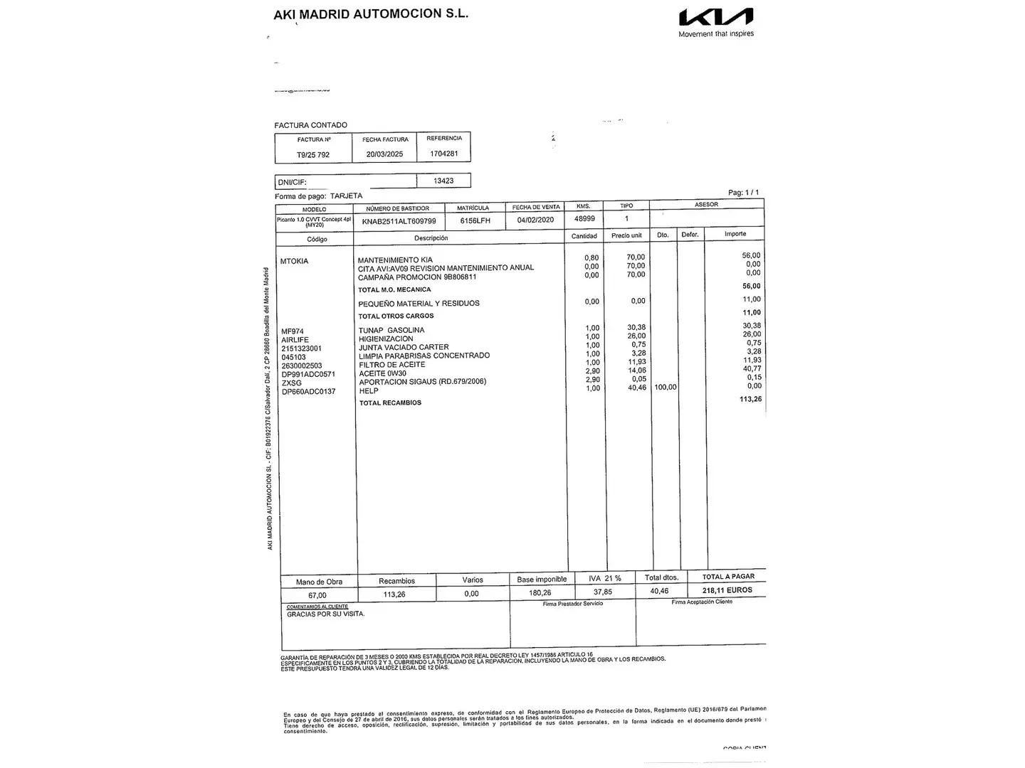 Mantenimiento