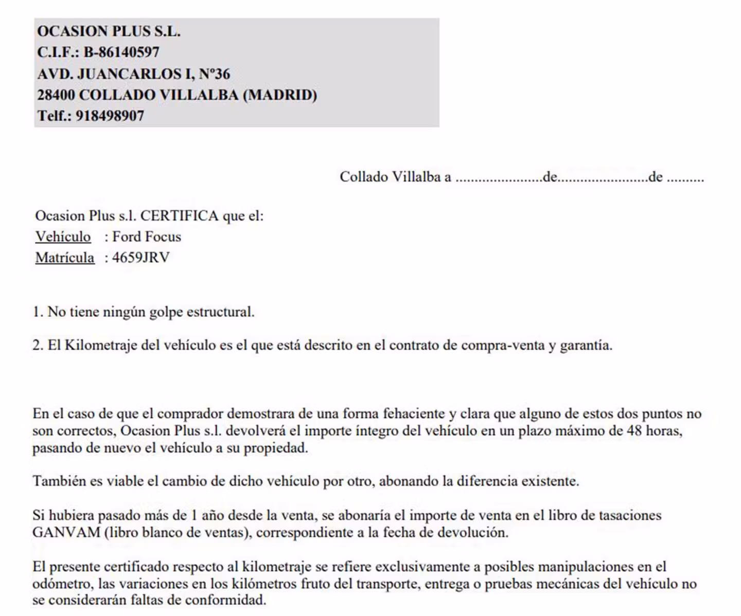 Certificado