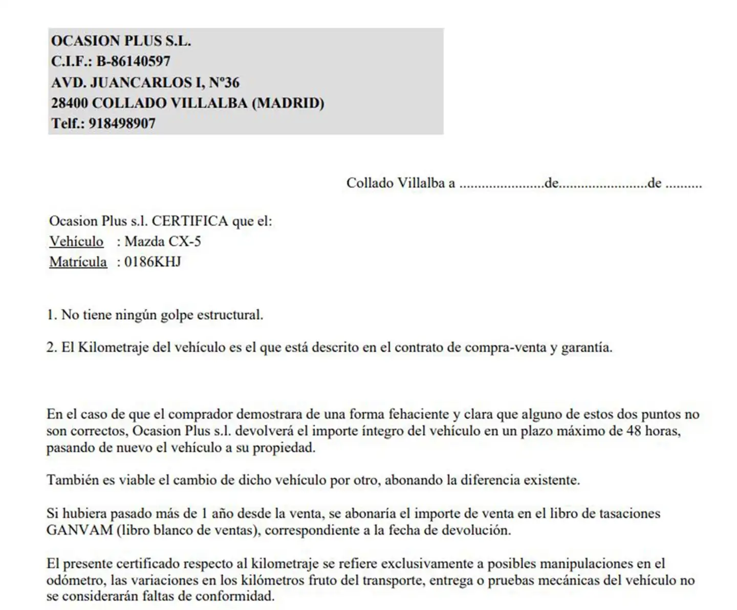Certificado