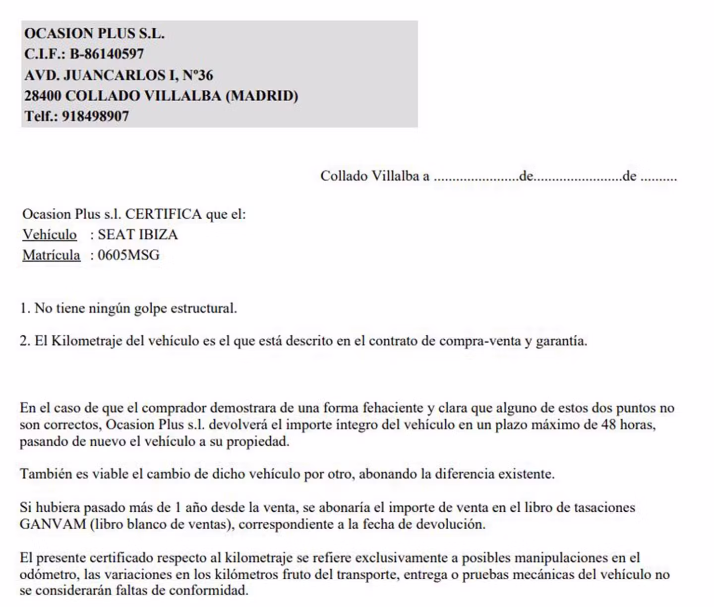 Certificado