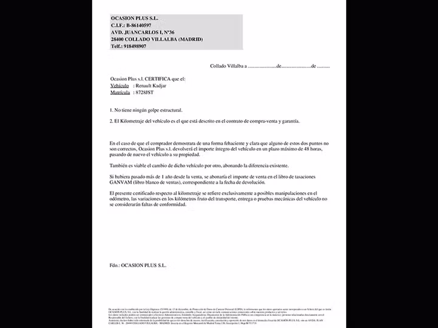 Certificado
