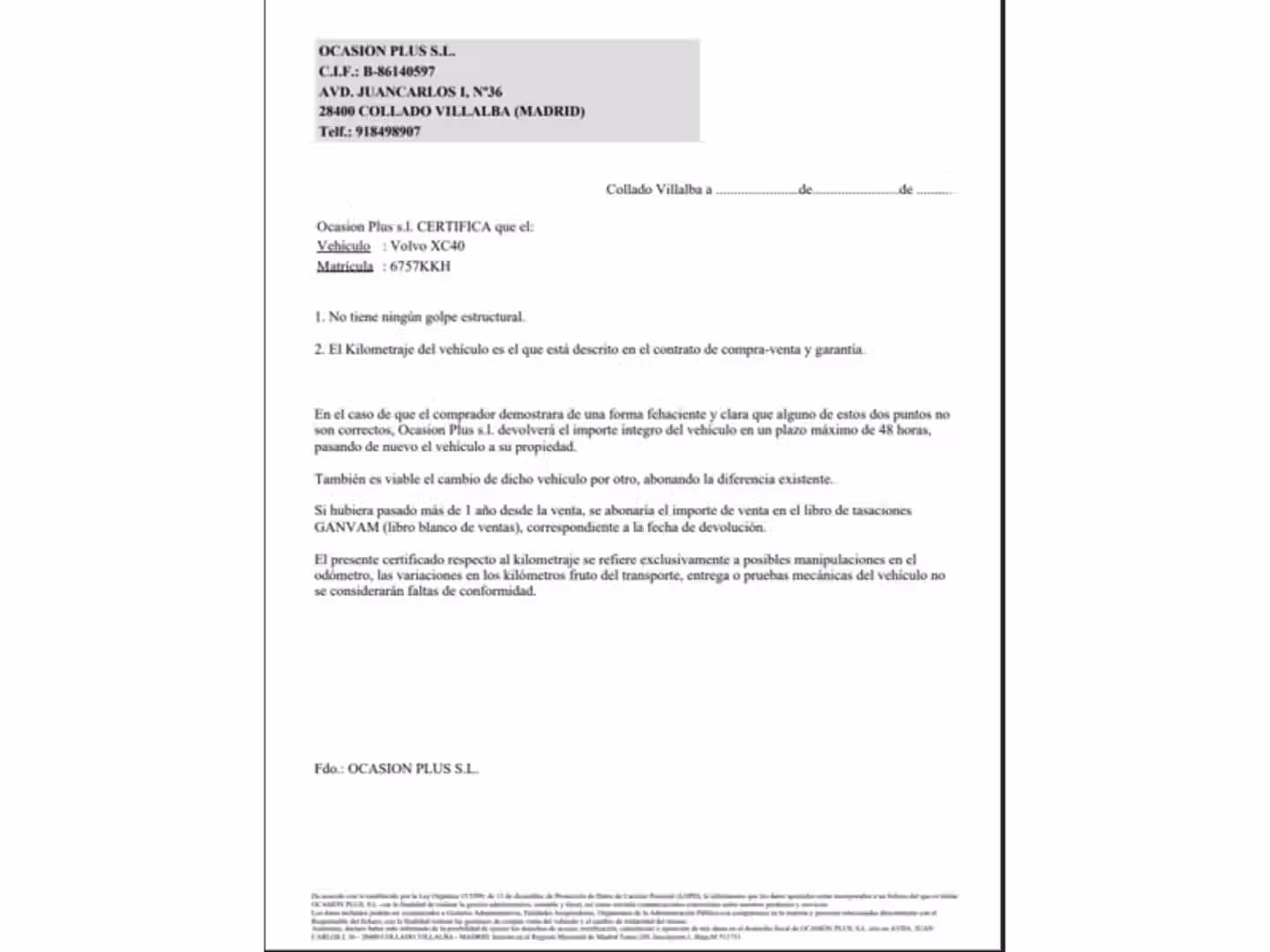 Certificado