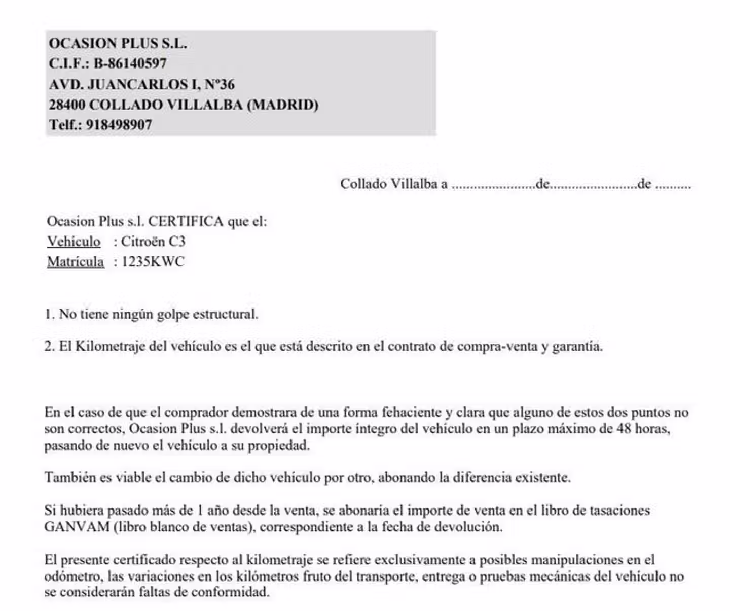 Certificado