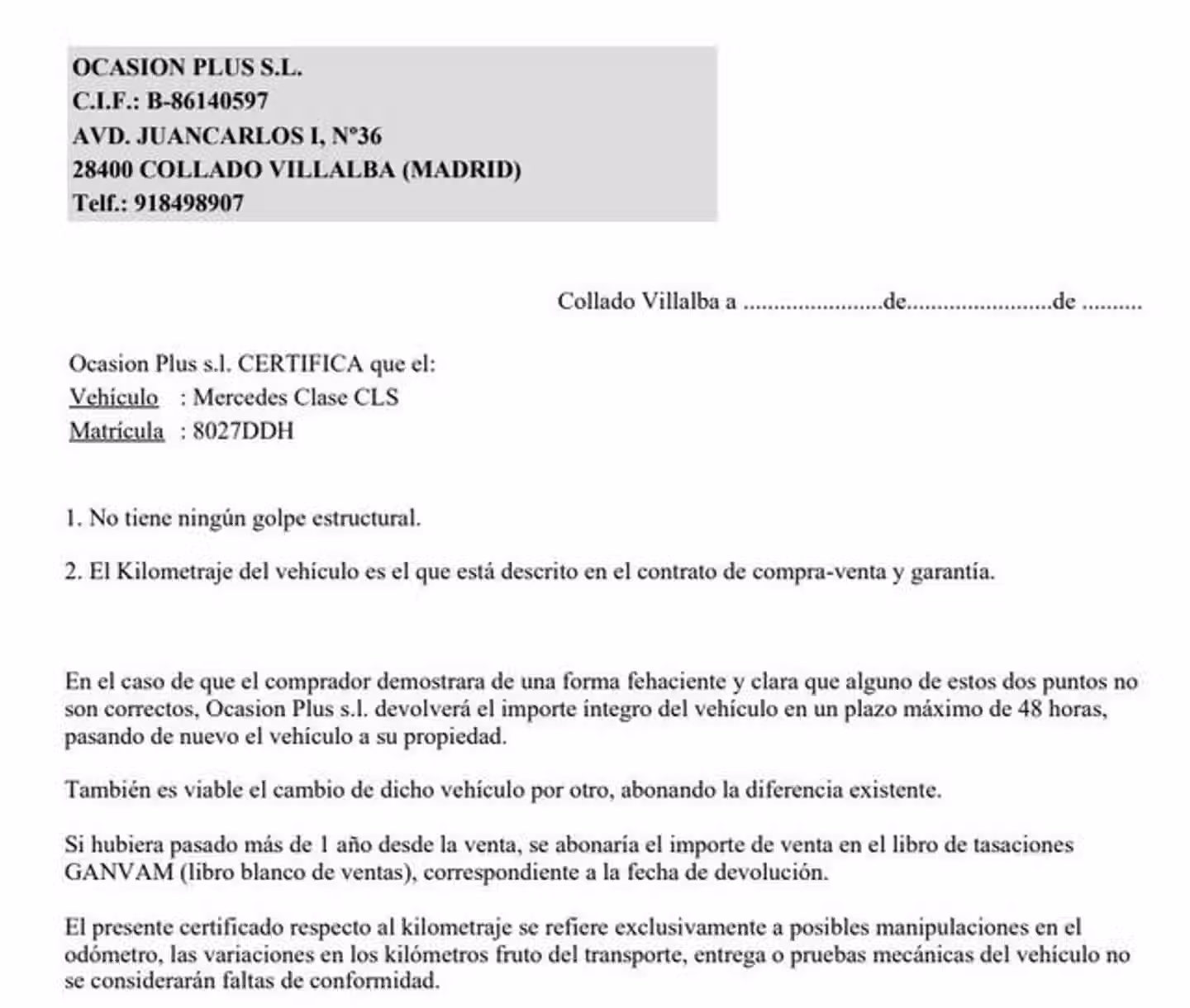 Certificado